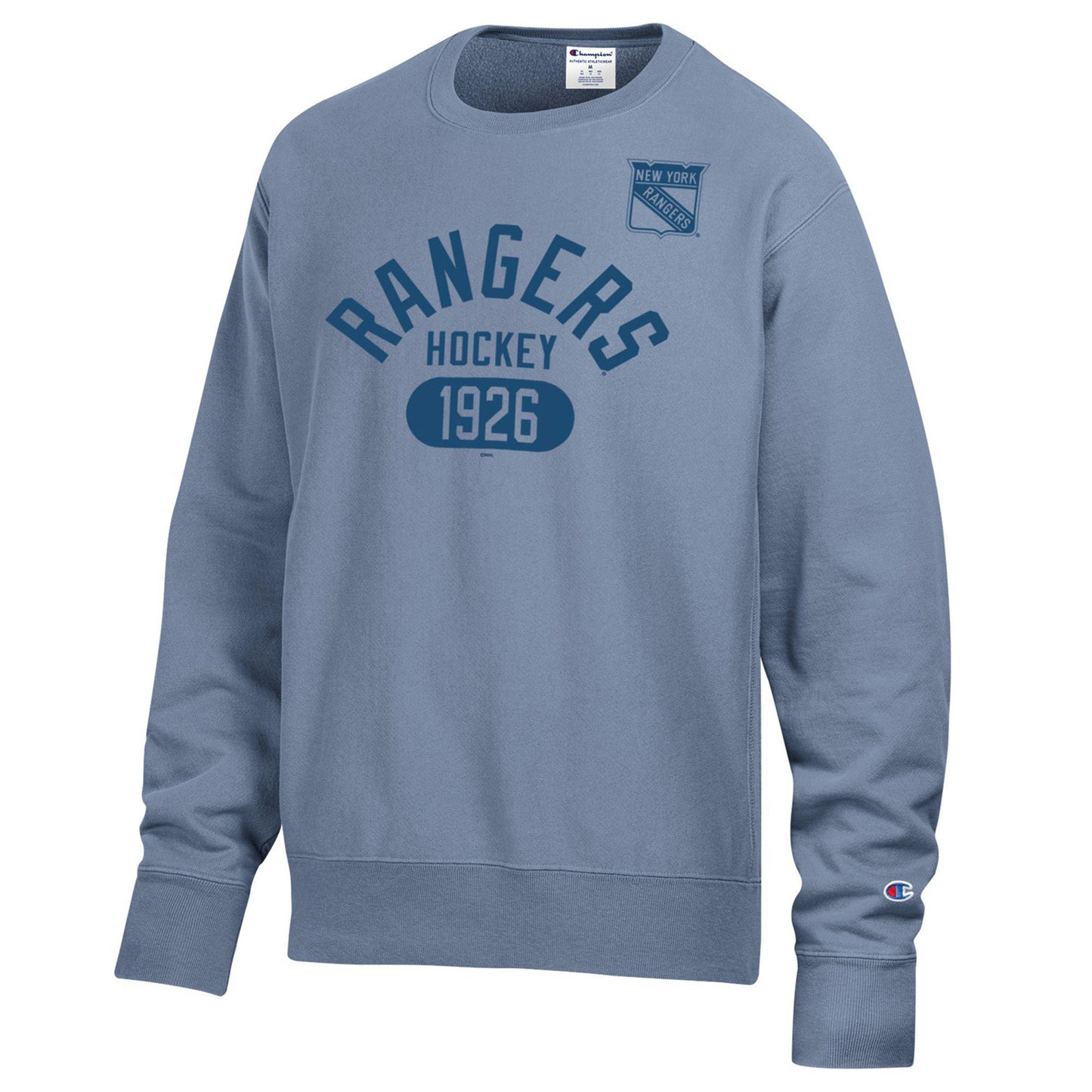 Champion Rangers 1926 Garment Dyed Blue Reverse Weave Crewneck