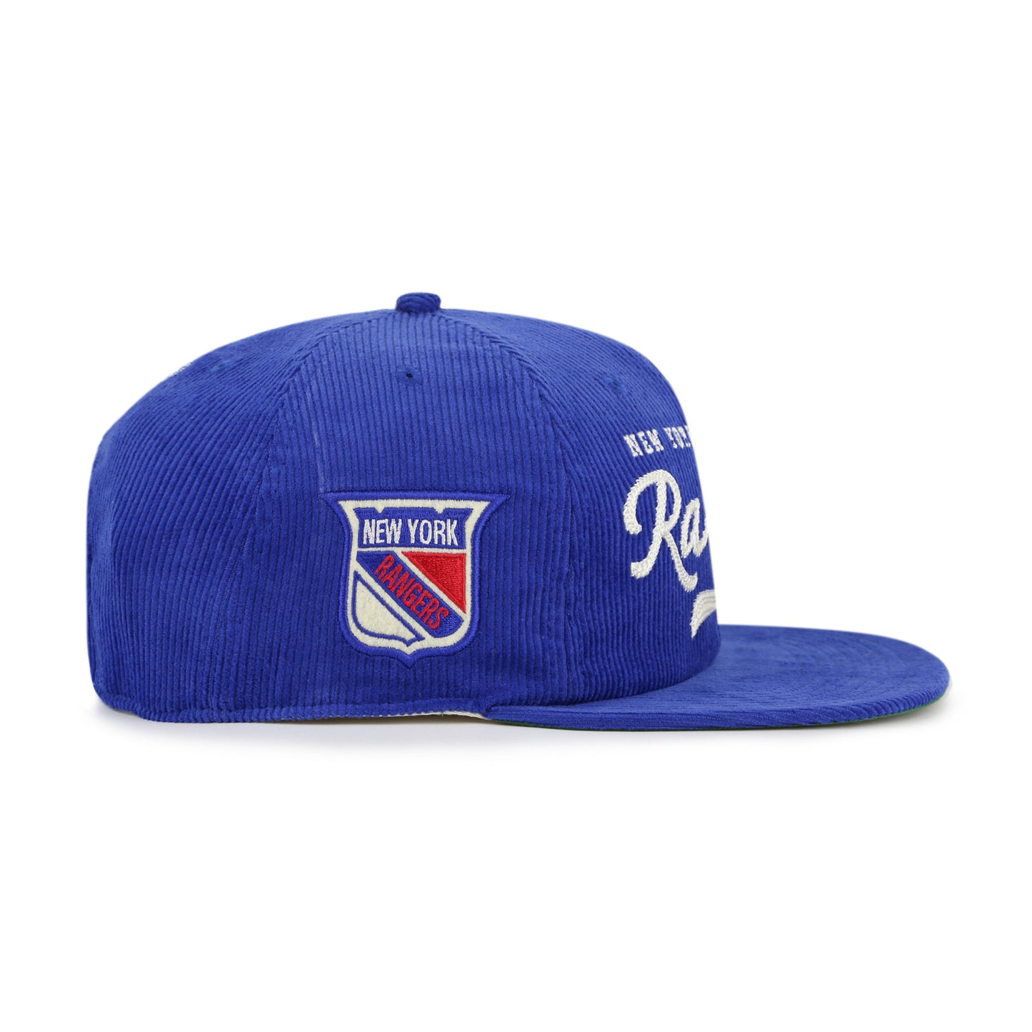 '47 Brand Rangers Old Time Hockey Flow Triple Hit Captain Snapback