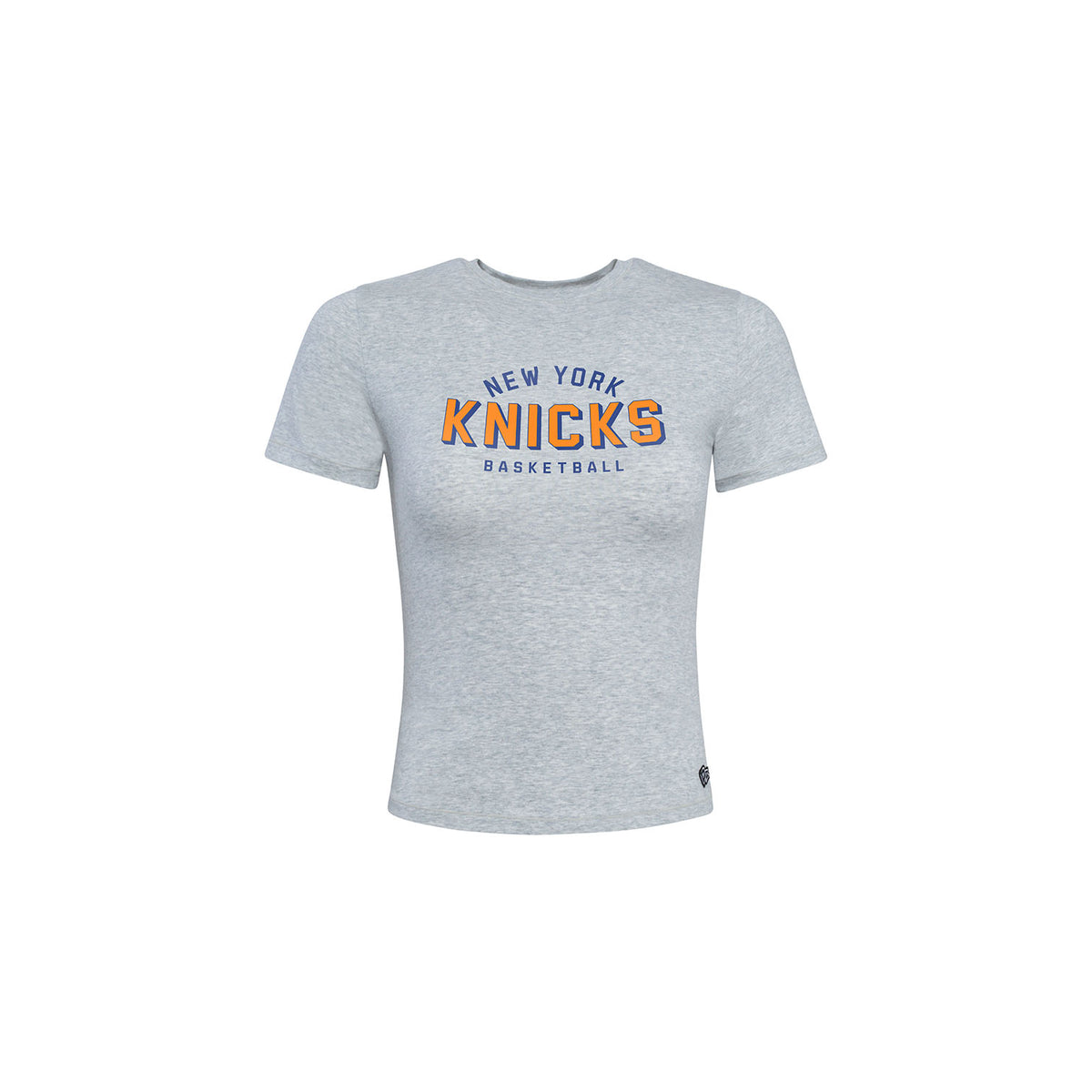 Women's Hype & Vice Knicks Grey Cotton Jersey Tee