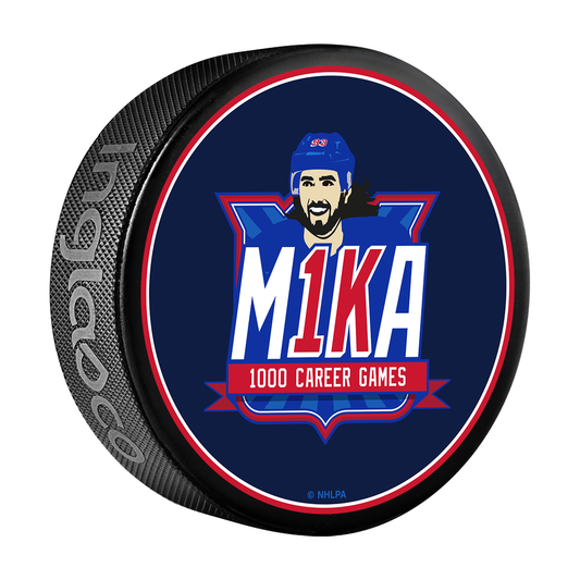 Mika Zibanejad 1000th Game Commemorative Puck
