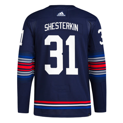 Igor Shesterkin Adidas Authentic Third Jersey - Back View