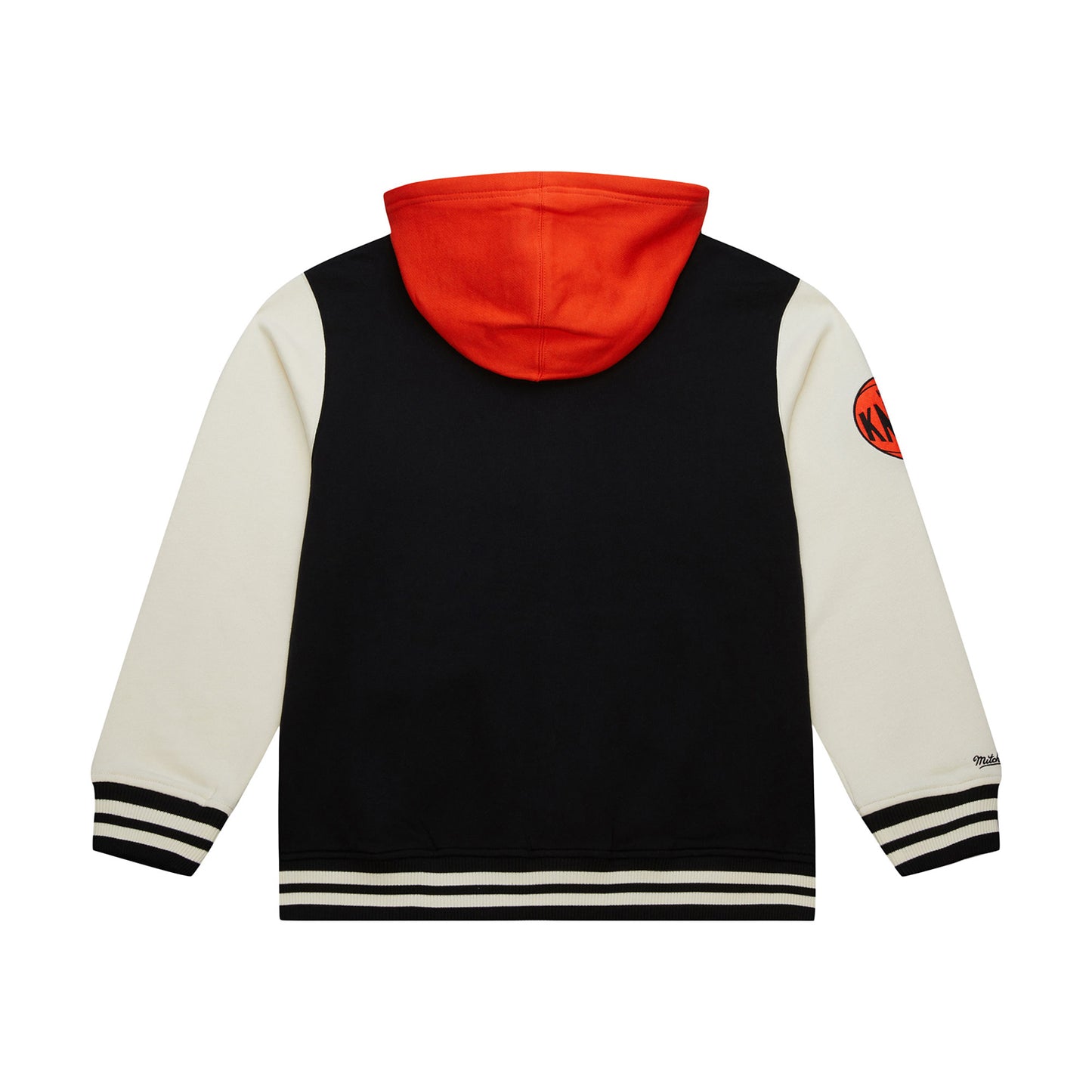 Mitchell & Ness Knicks Courtside Fleece Button Down Hooded Jacket