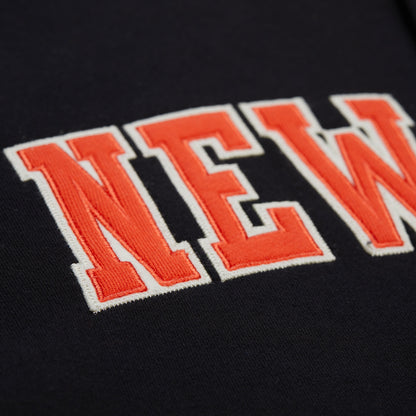 Mitchell & Ness Knicks Courtside Fleece Button Down Hooded Jacket