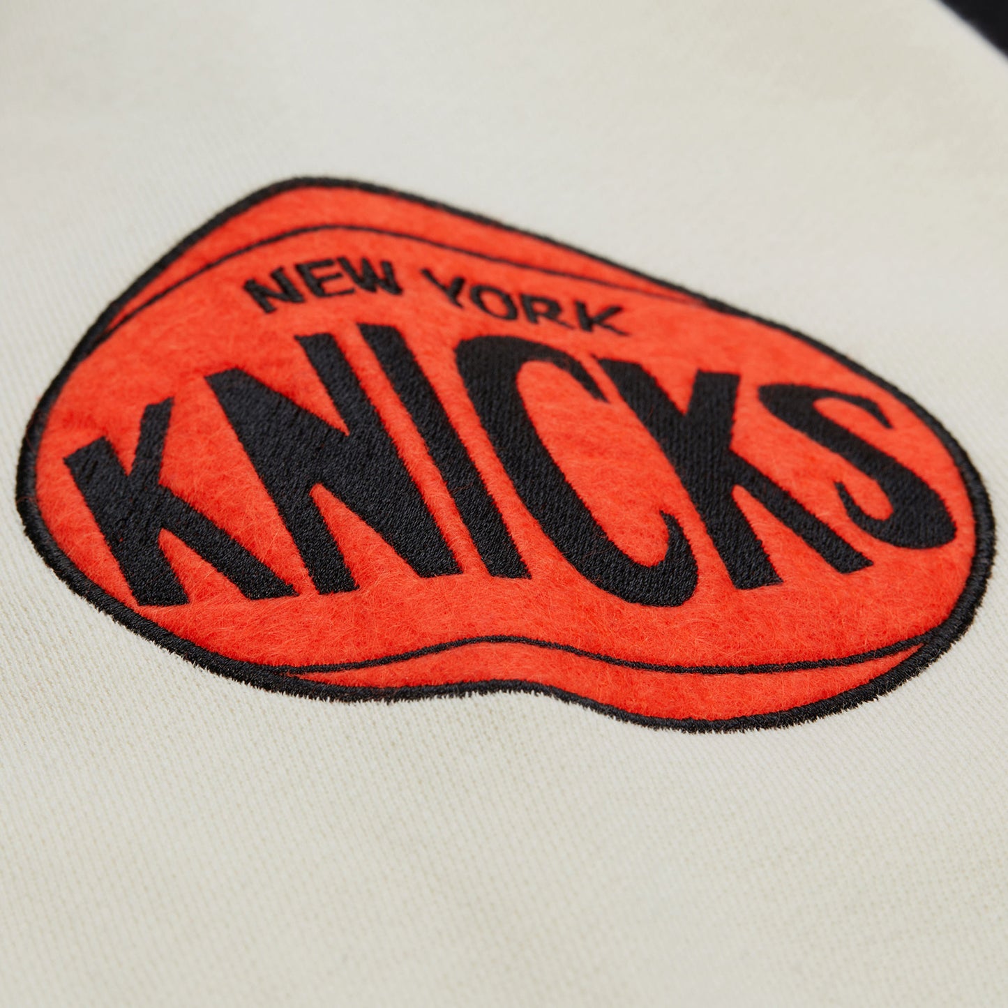 Mitchell & Ness Knicks Courtside Fleece Button Down Hooded Jacket