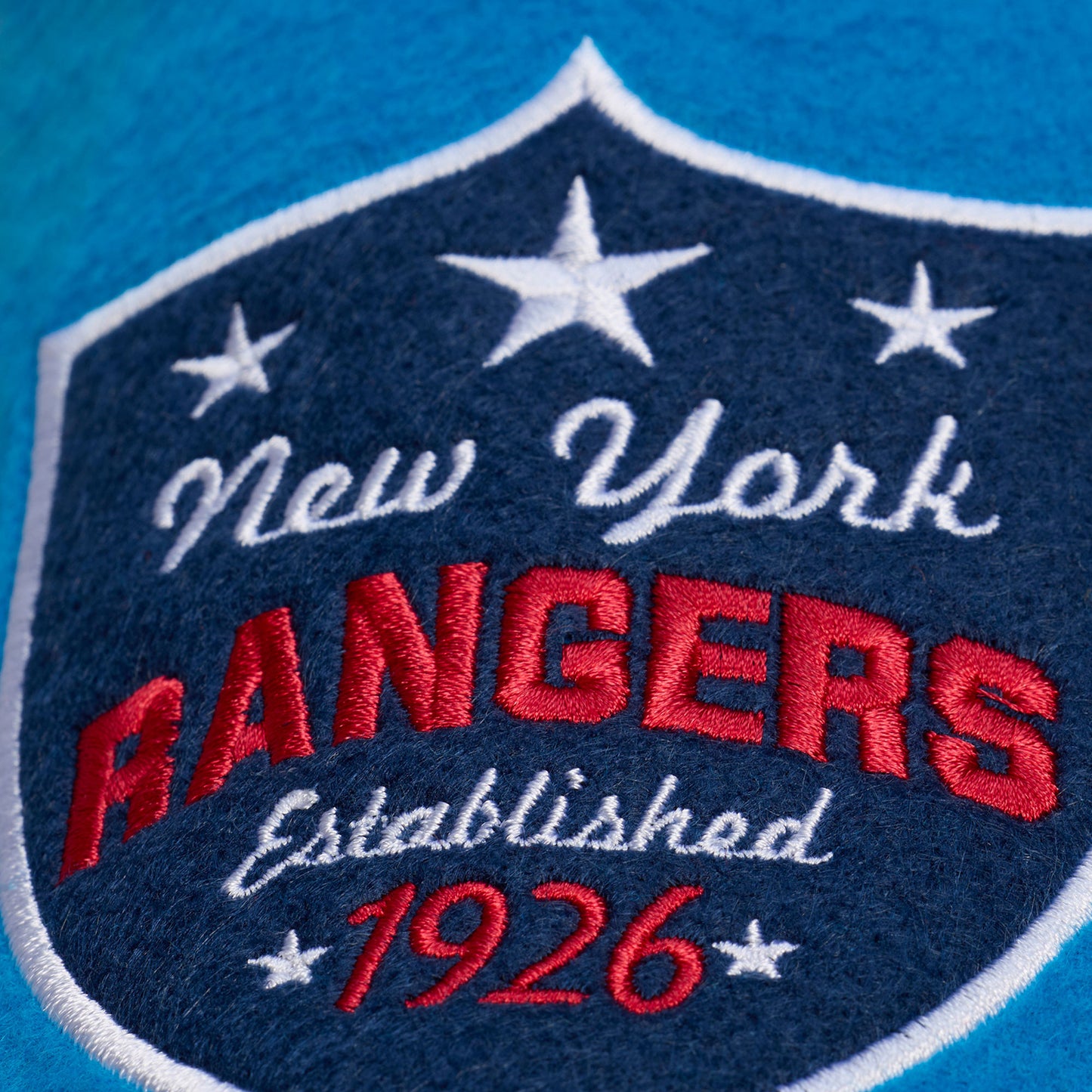 Mitchell & Ness Rangers Centennial Butterfly Varsity Jacket