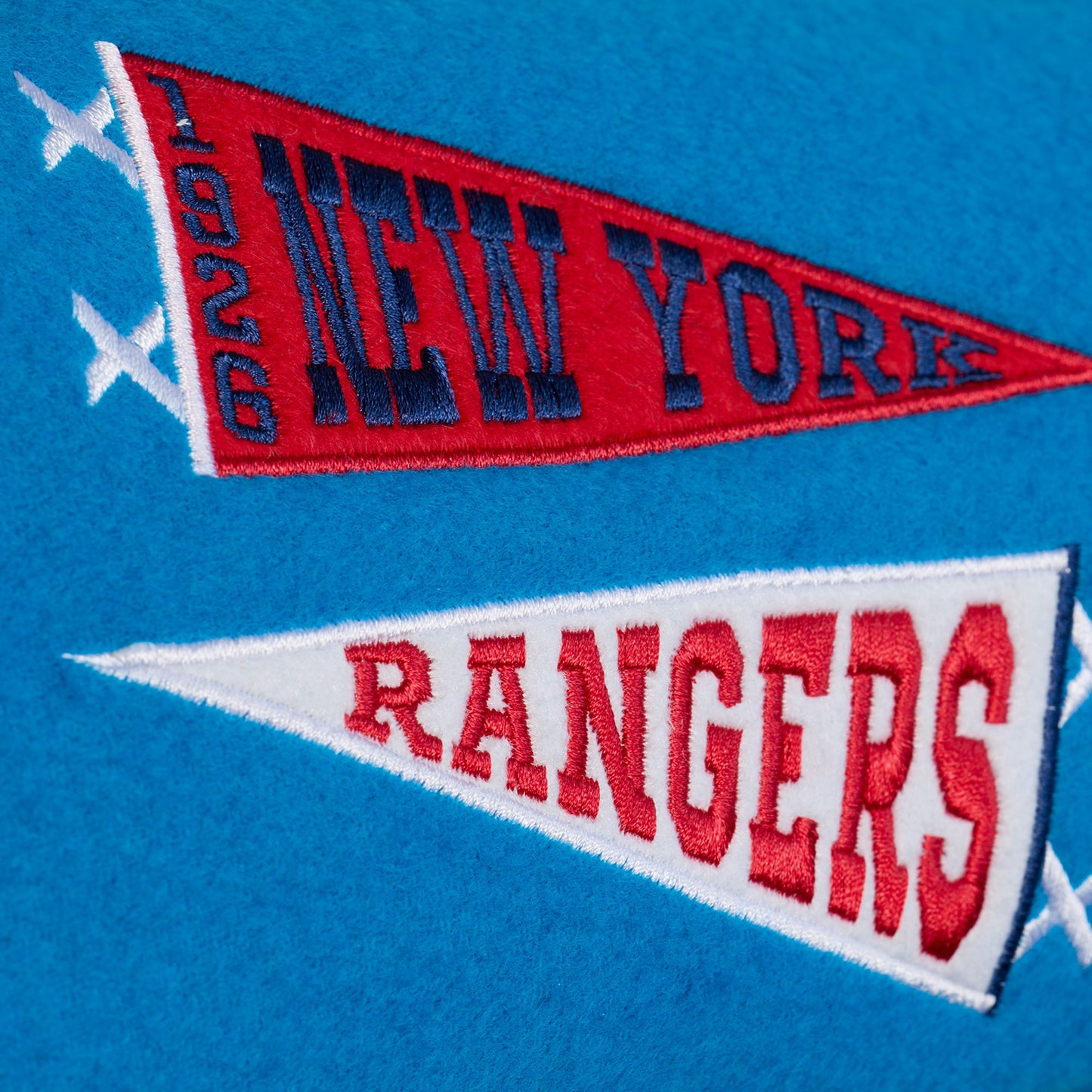 Mitchell & Ness Rangers Centennial Butterfly Varsity Jacket