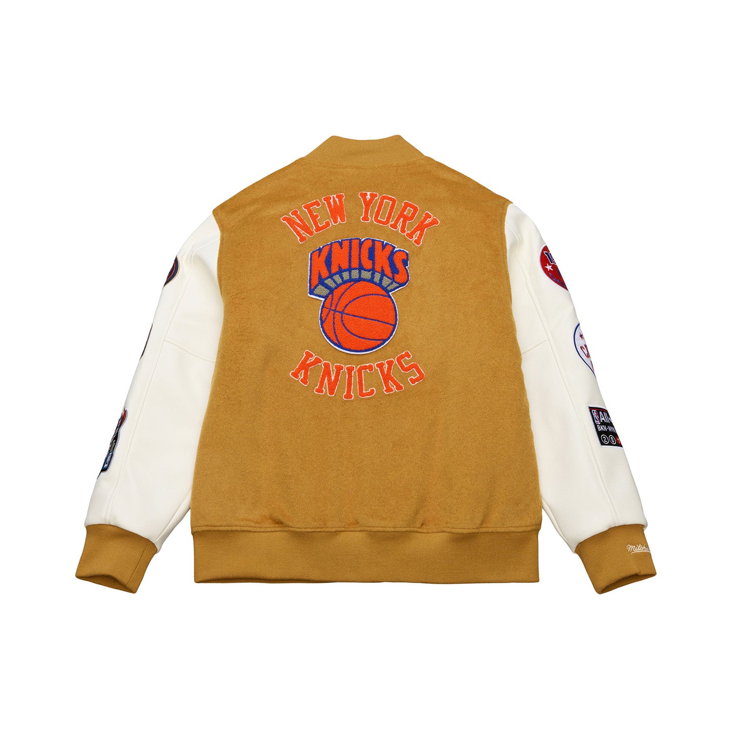 Mitchell & Ness Knicks Dusted Collection Varsity Jacket – Shop