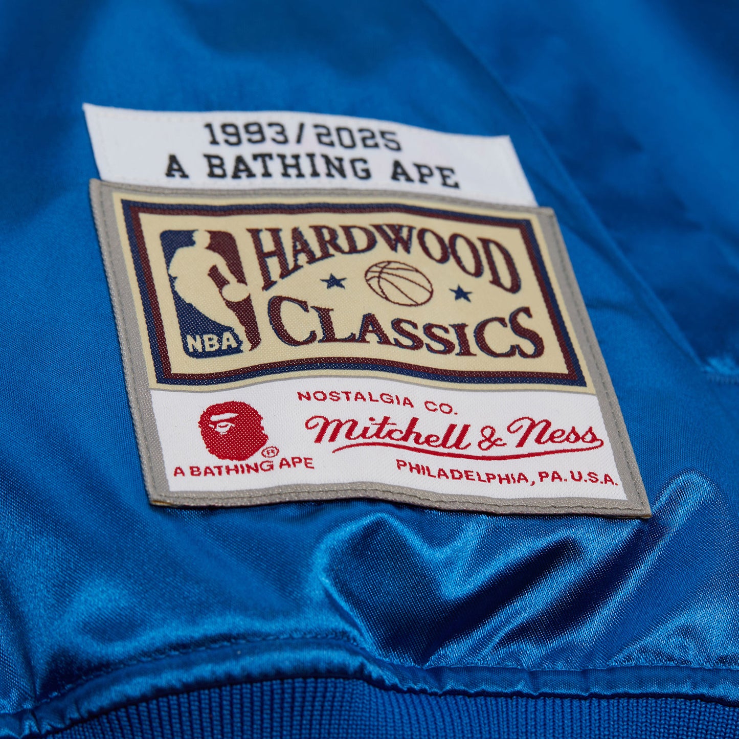 Mitchell & Ness Knicks x BAPE Satin Jacket