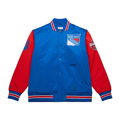 Mitchell & Ness Rangers Primetime Heavyweight Satin Jacket