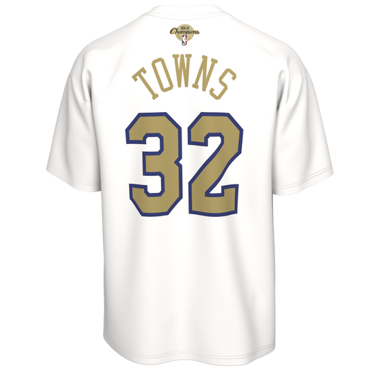 Nike Knicks Karl Anthony Towns Trophy Ring Banner Name & Number Tee