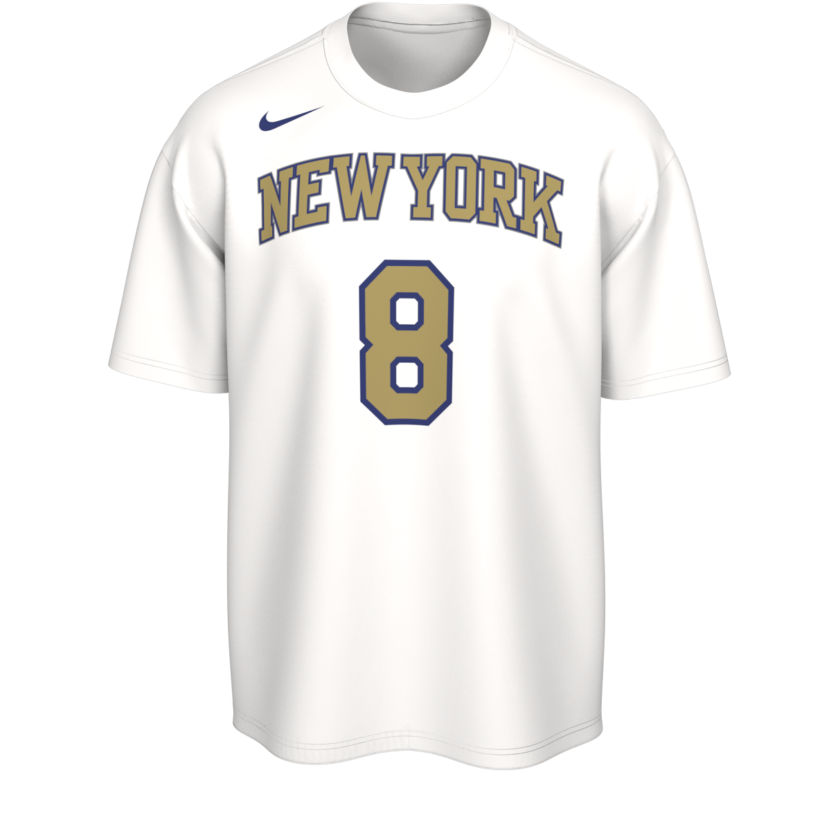 Nike Knicks OG Anunoby Trophy Ring Banner Name & Number Tee