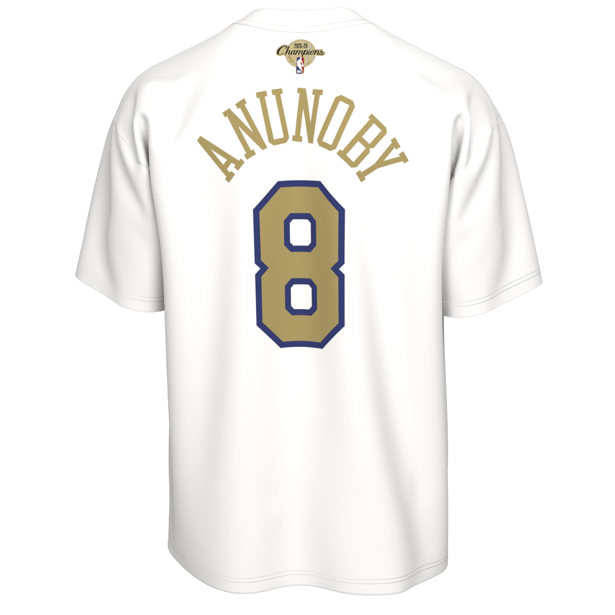 Nike Knicks OG Anunoby Trophy Ring Banner Name & Number Tee