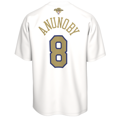 Nike Knicks OG Anunoby Trophy Ring Banner Name & Number Tee