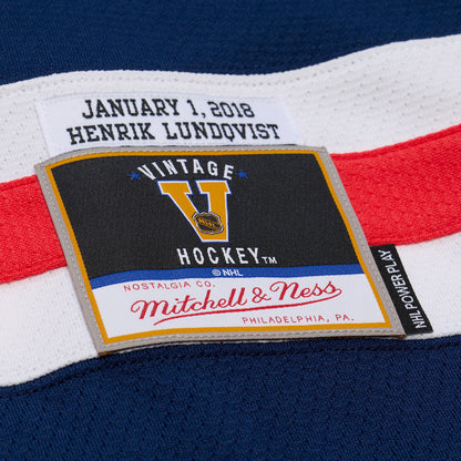 Mitchell & Ness Rangers Henrik Lundqvist 2018 Winter Classic Power Play Jersey - Tag View