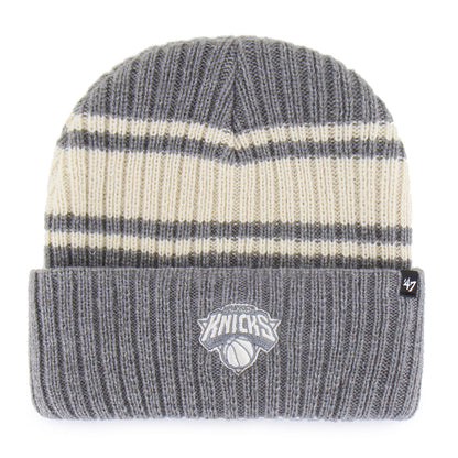 '47 Brand Knicks Dark Grey Harbor Stripe Cuff Knit