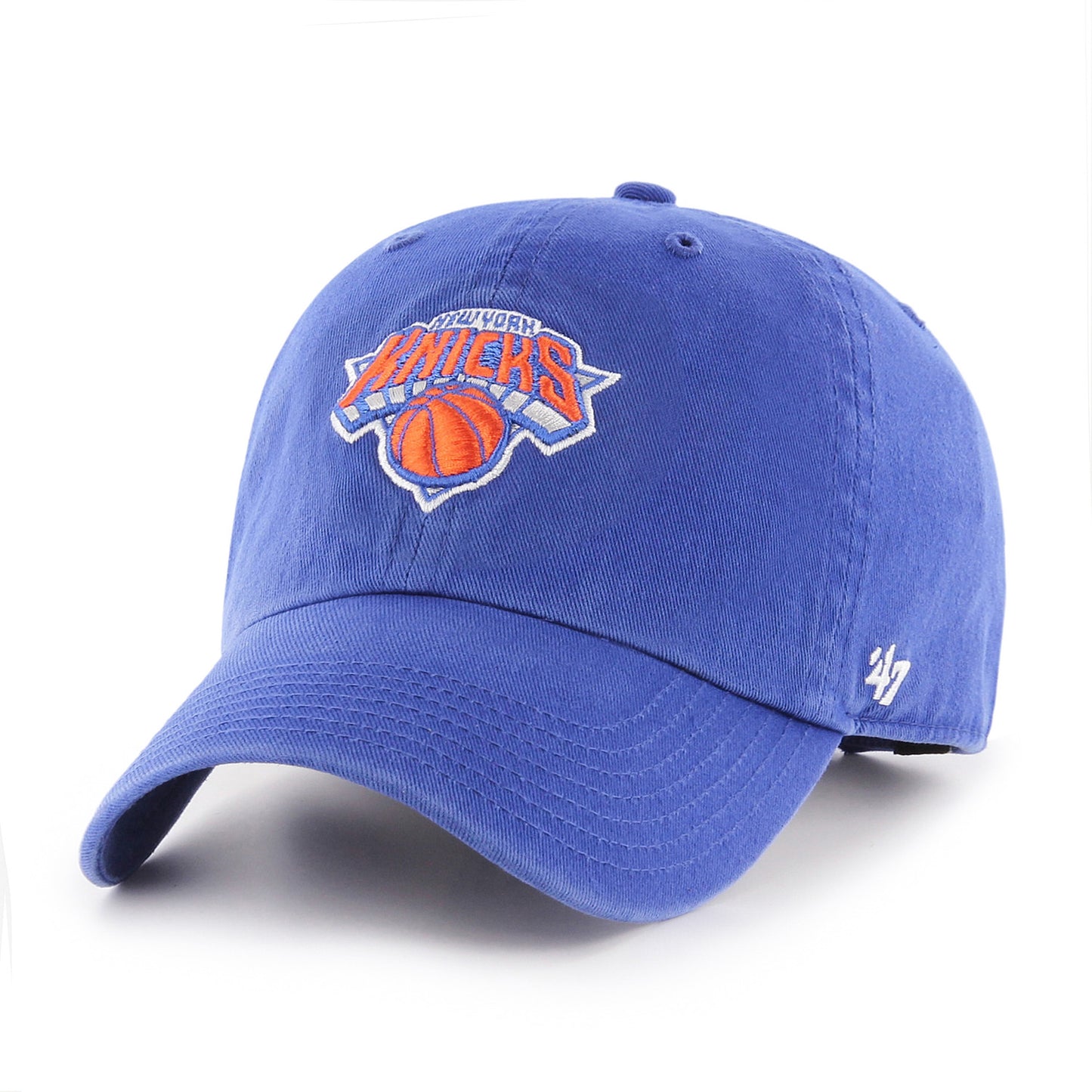 '47 Brand Knicks Royal Primary Logo Clean Up Hat