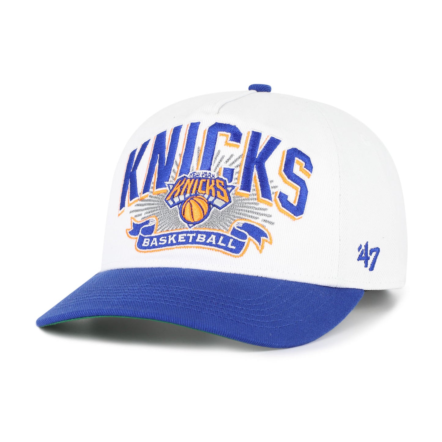 Youth '47 Brand Knicks White Prime Play Hitch Snapback