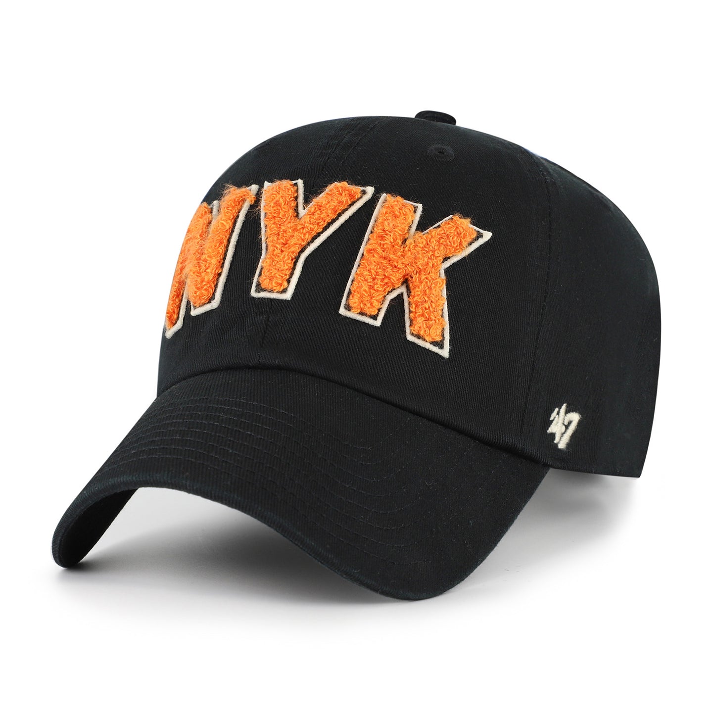 Women's '47 Brand Knicks Black Zoey Clean Up