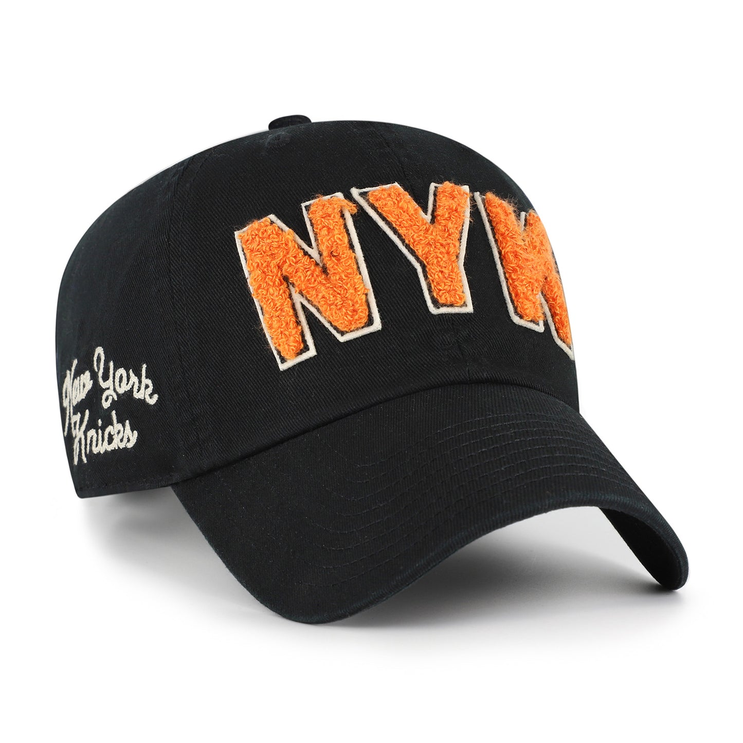 Women's '47 Brand Knicks Black Zoey Clean Up