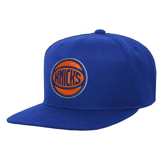 Youth Knicks Ball Logo Flatbrim Snapback