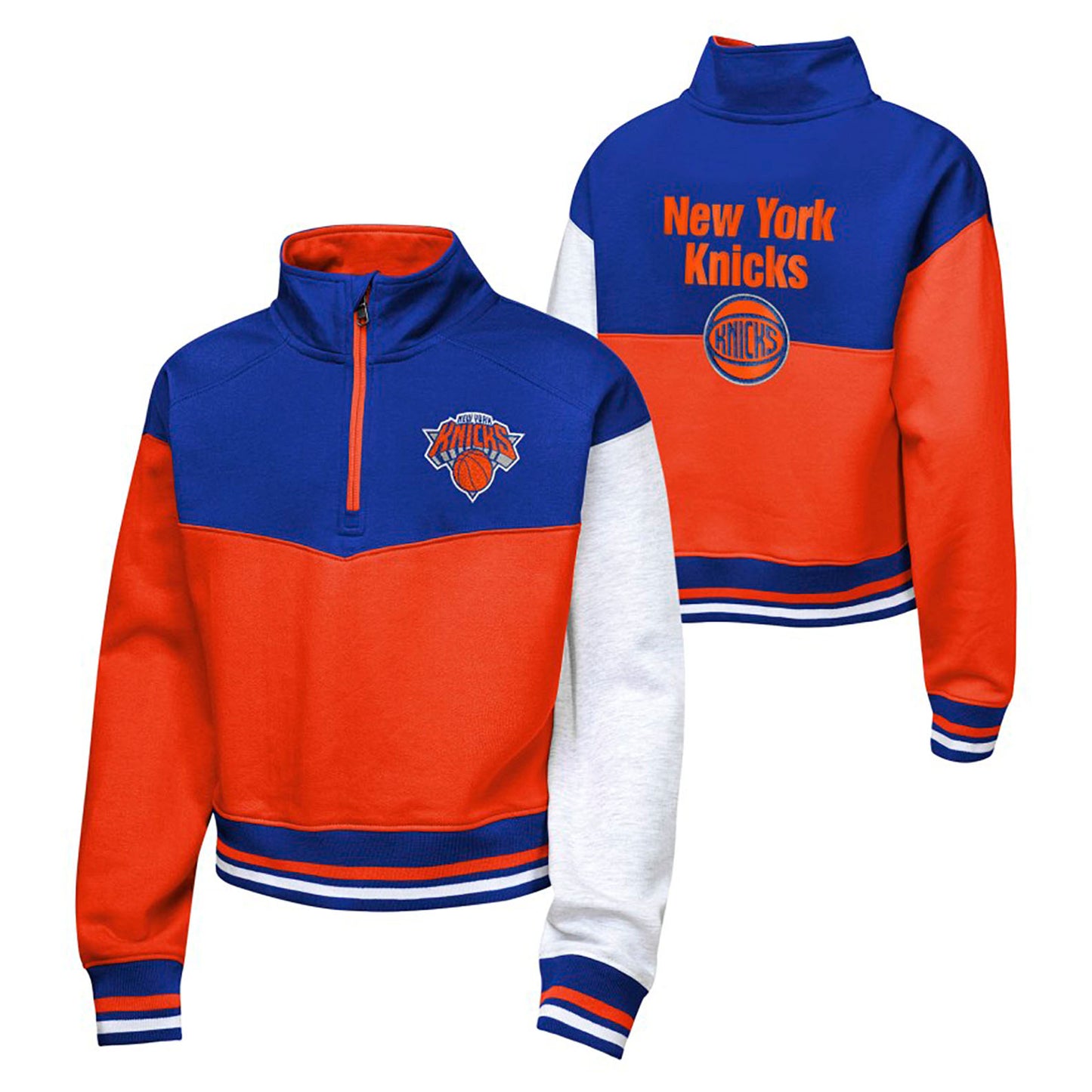 Outerstuff Knicks Girls Pinch Half Zip
