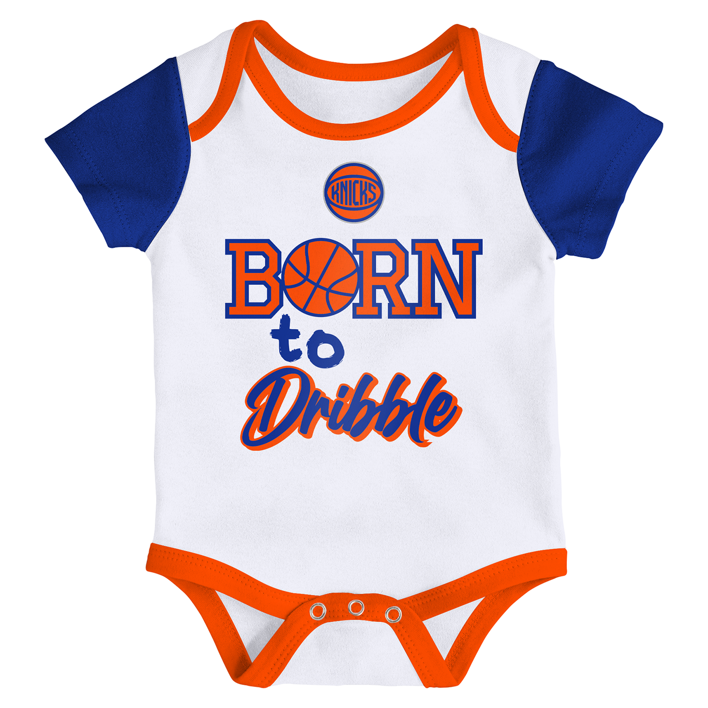Newborn Knicks Born To Hoop 3 Piece Creeper Set