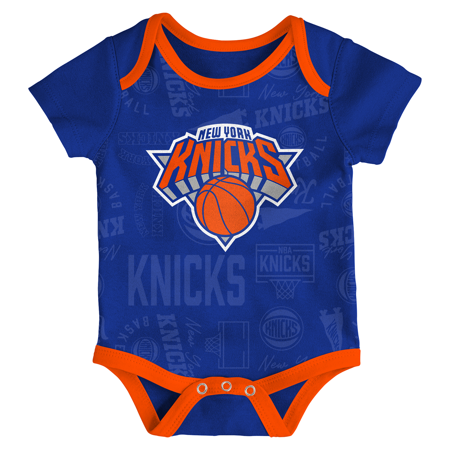 Newborn Knicks Born To Hoop 3 Piece Creeper Set