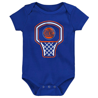 Outerstuff Knicks  Newborn Littlest Player 3pack Creeper Set