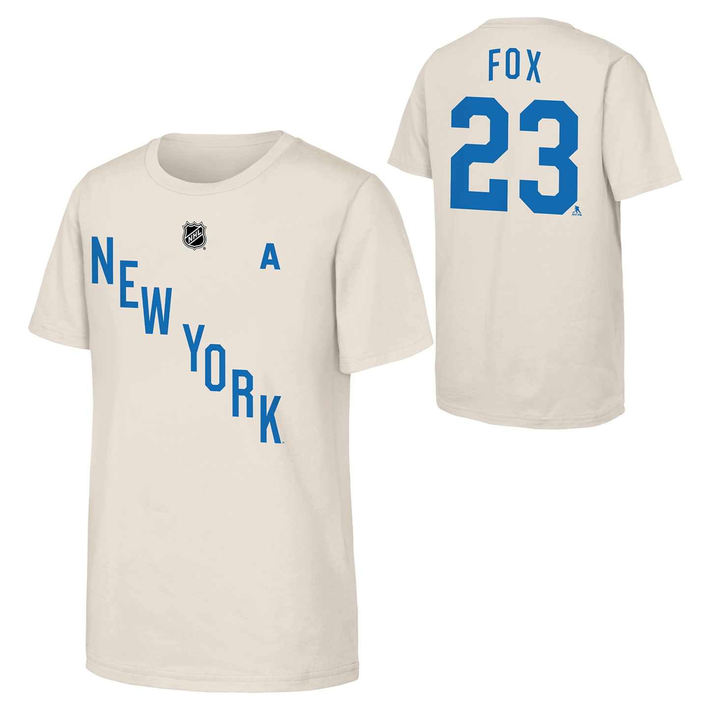 Youth Adam Fox Rangers Winter Classic Name & Number Tee