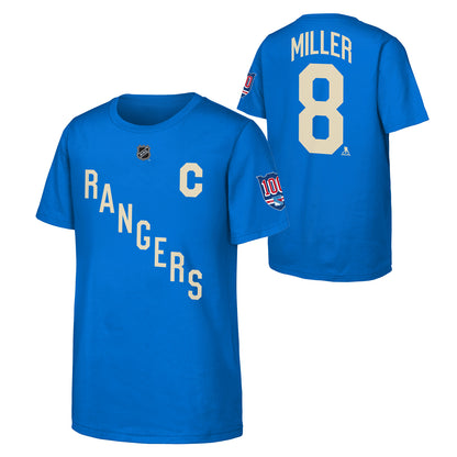 Youth Centennial Captain J.T. Miller Name & Number Tee