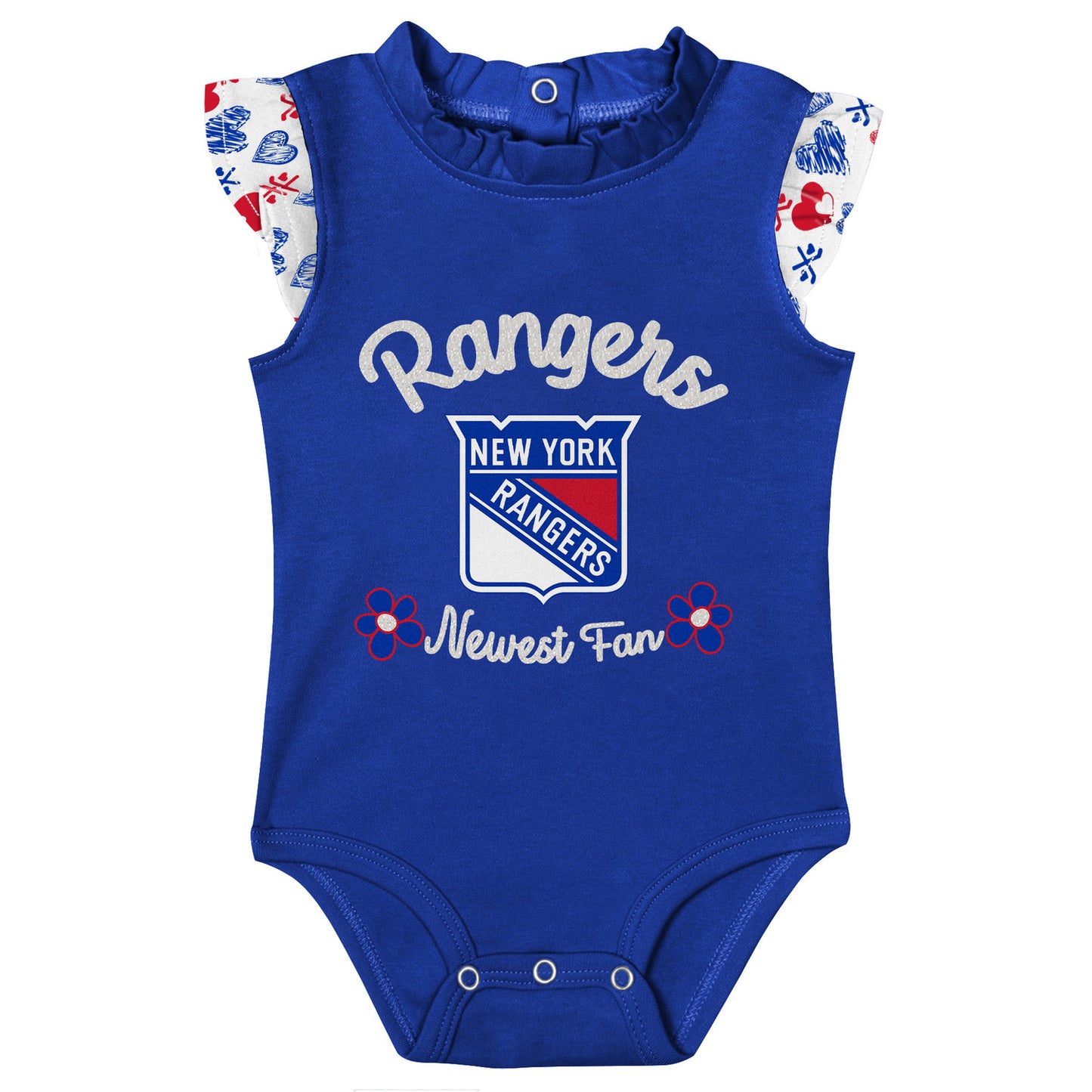 Infant Rangers Happy Hearts Creeper Set