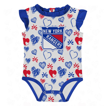 Infant Rangers Happy Hearts Creeper Set