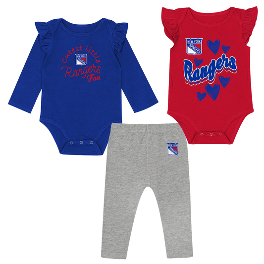 Infant Rangers Play Date 3 Piece Creeper Set