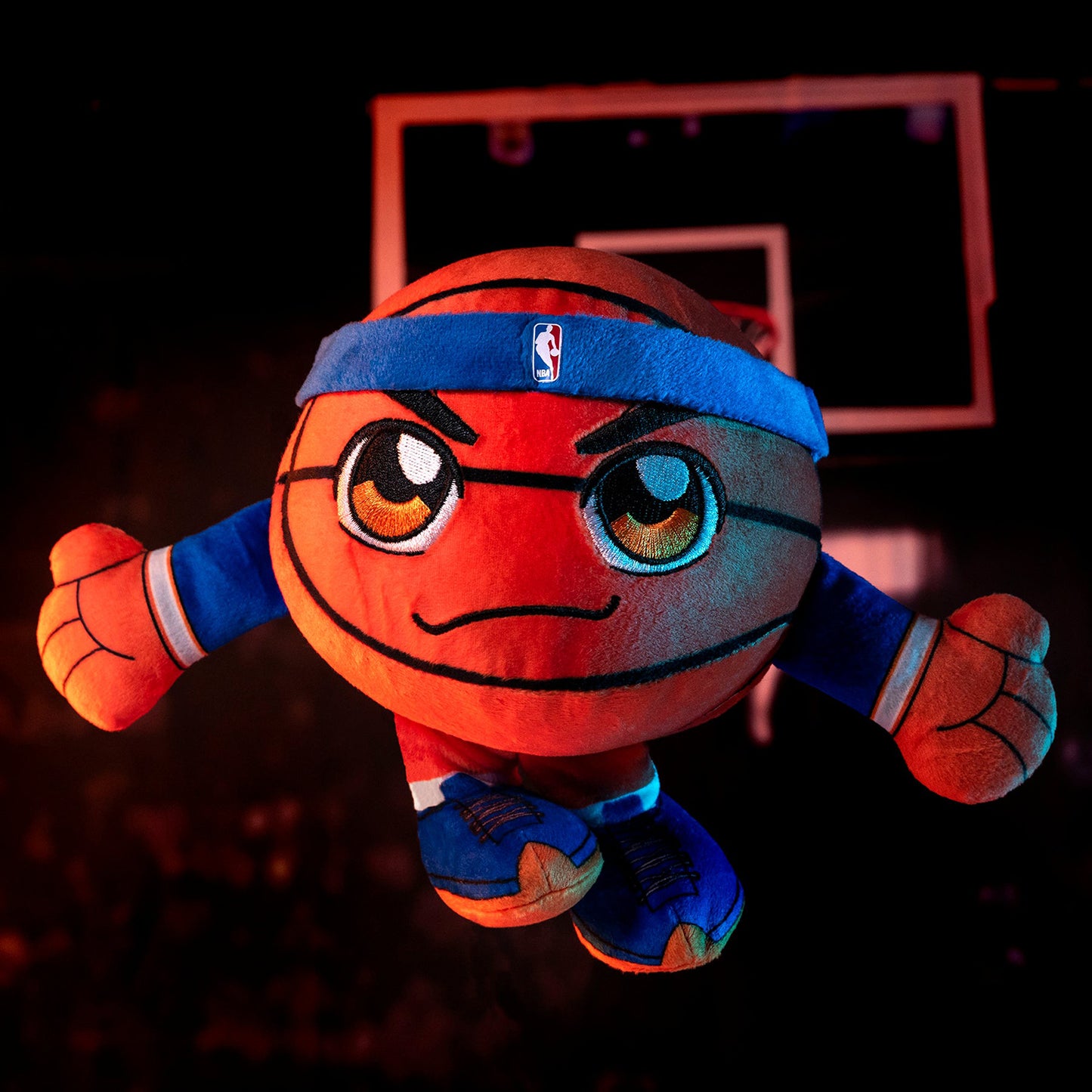 Uncanny Brands Knicks Basketball 8" Kuricha Sitting Plush