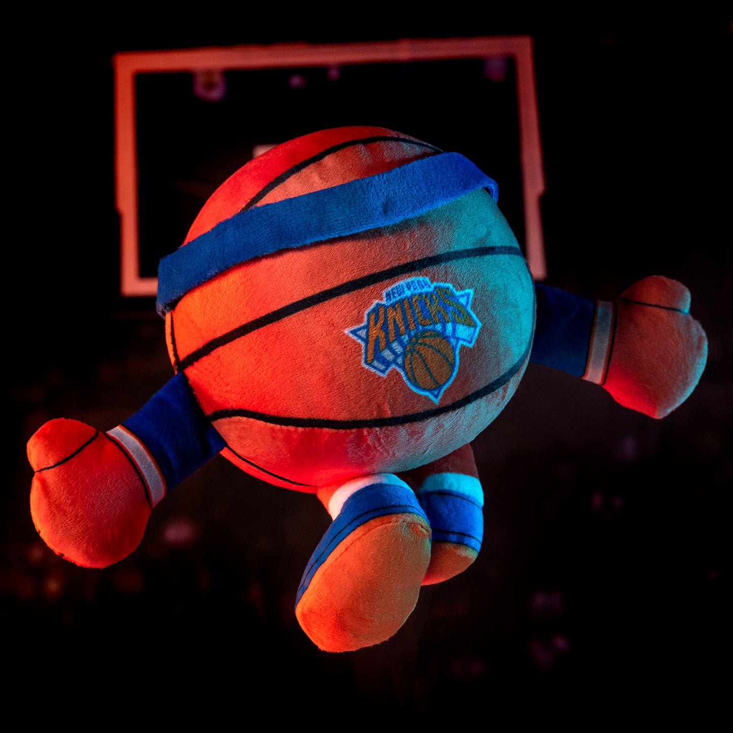Uncanny Brands Knicks Basketball 8" Kuricha Sitting Plush