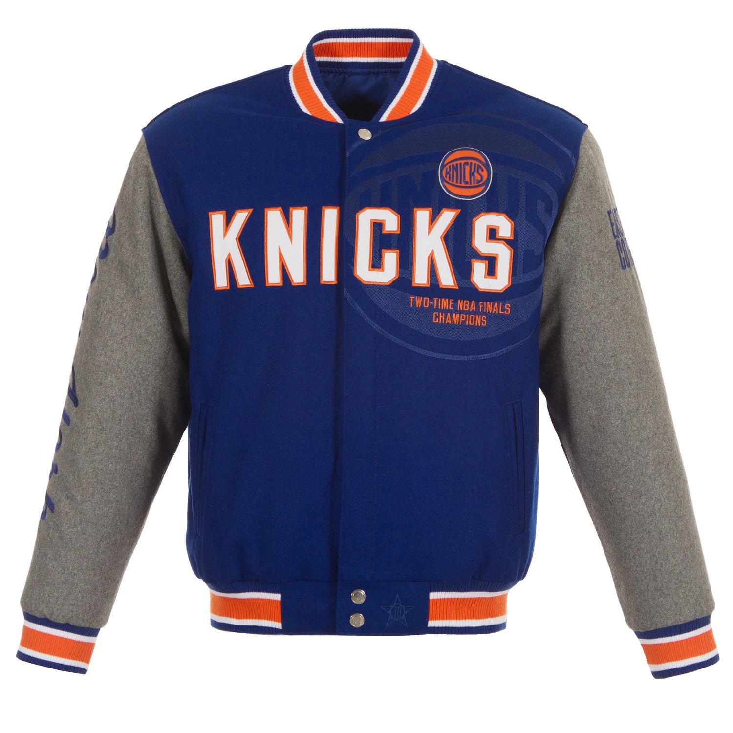JH Design Knicks Two-Tone Reversible Wool Jacket - Front View