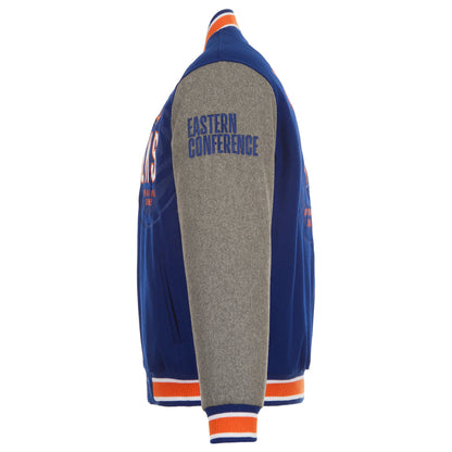 JH Design Knicks Two-Tone Reversible Wool Jacket - Left View