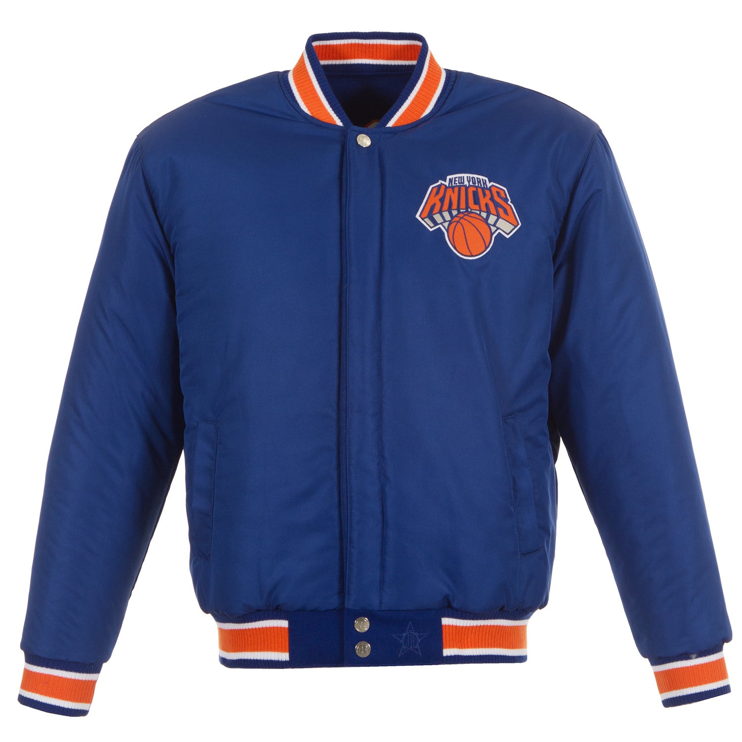 JH Design Knicks Two-Tone Reversible Wool Jacket - Alternate Front View