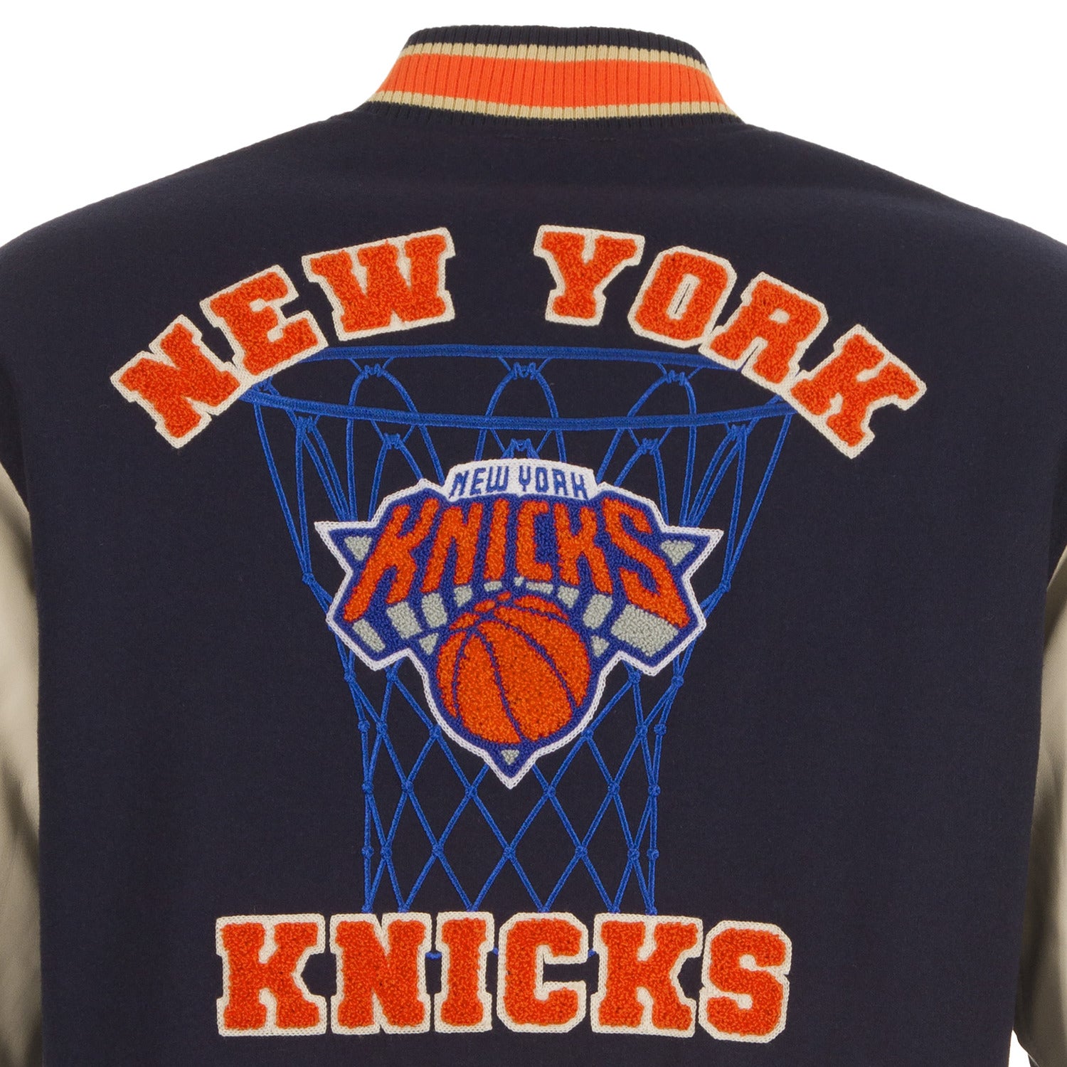 JH Design Knicks Reversible Chenille Wool Jacket - Up Close Back View