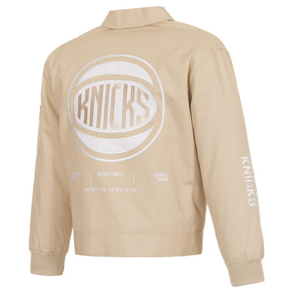 JH Design Knicks Cream Cotton Poly Twill Workwear Jacket
