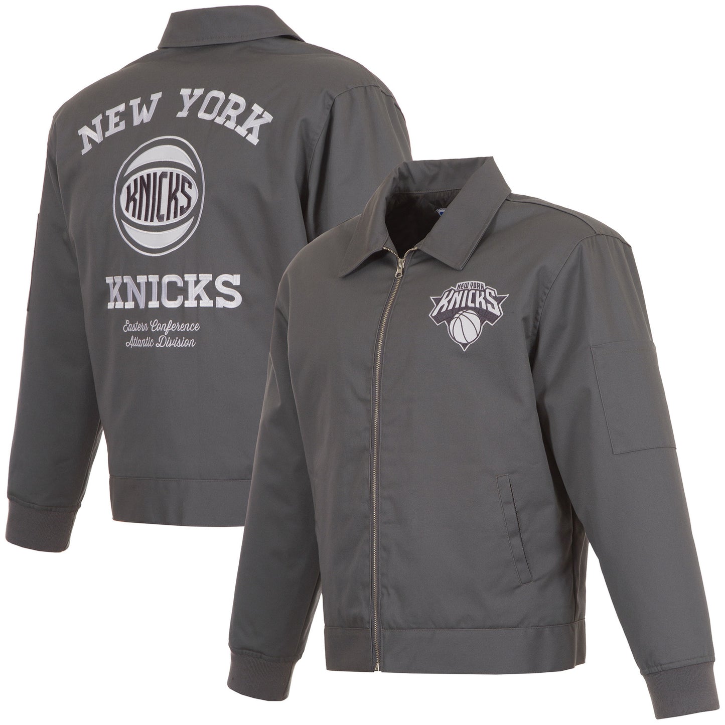 JH Design Knicks Charcoal Mechanics Work Jacket