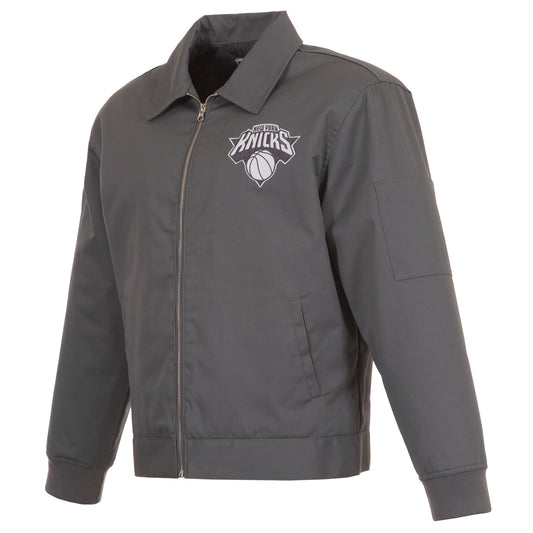 JH Design Knicks Charcoal Mechanics Work Jacket