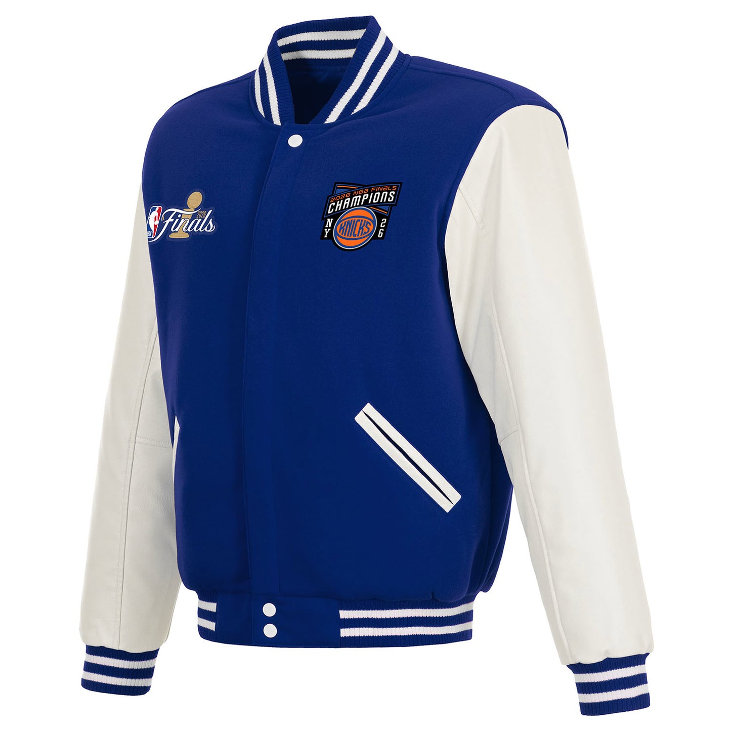 JH Design Knicks 2026 NBA Champions Reversible Fleece Jacket