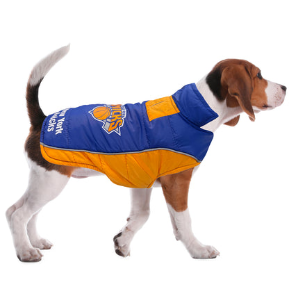 New York Knicks Pet Puffer Vest