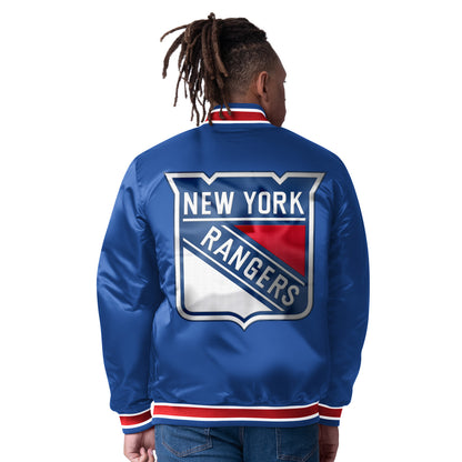 Starter Rangers Closer Reversible Satin Jacket