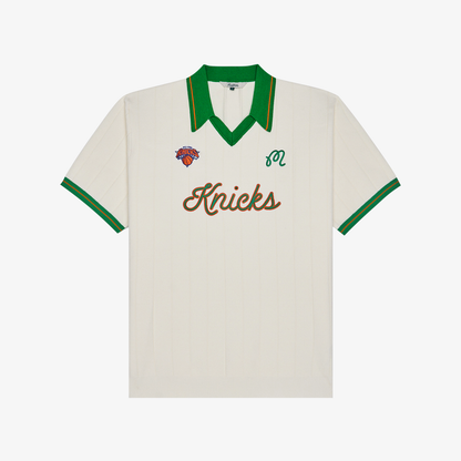 Malbon x Knicks Cream Uptown Knit Polo