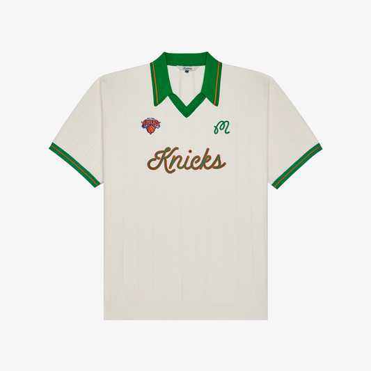 Malbon x Knicks Cream Uptown Knit Polo