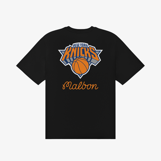 Malbon x Knicks Black Bermuda Courtside Tee
