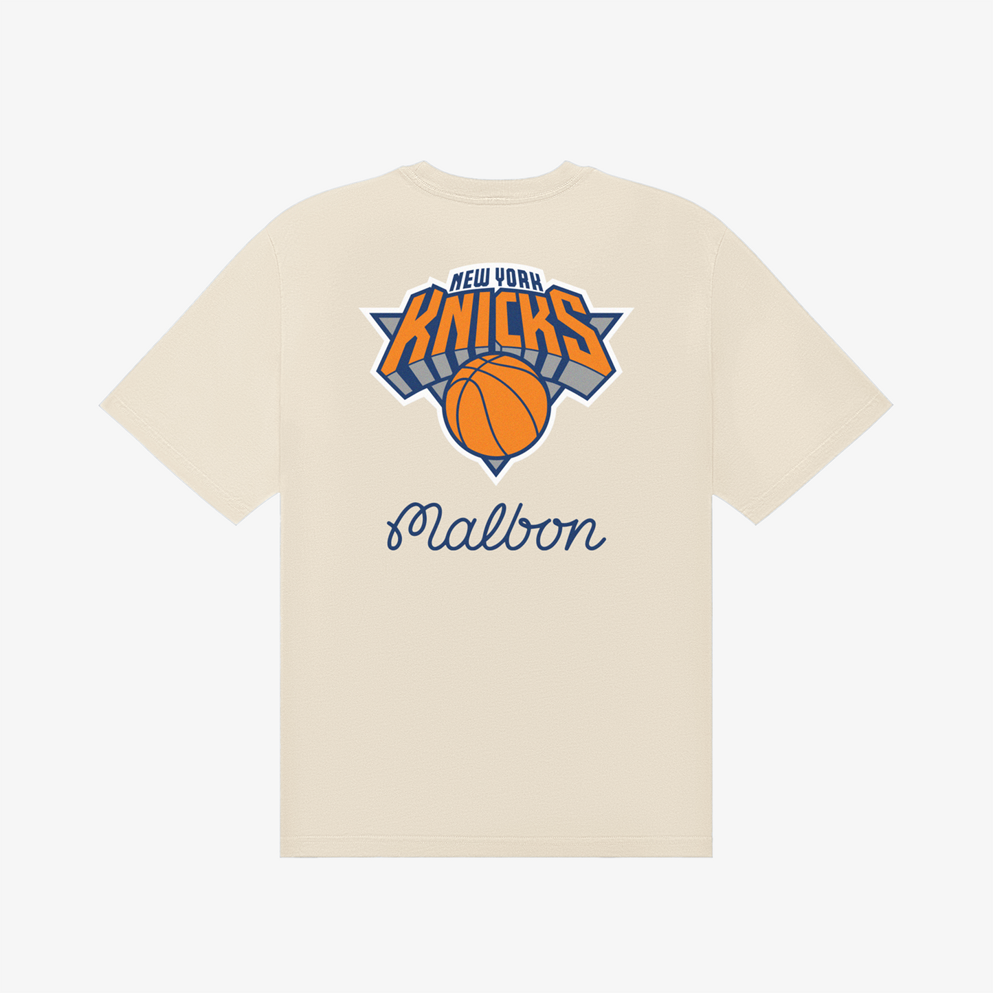 Malbon x Knicks Cream Bermuda Courtside Tee