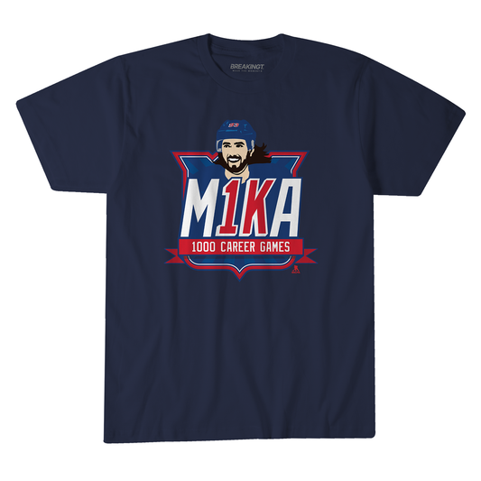 Mika Zibanejad 1000th Game Commemorative Tee